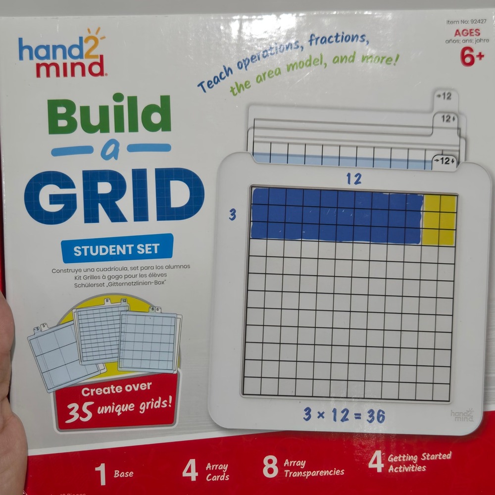 Hand2Mind Build-a-Grid Student Set Math Operations‎ Fractions Area Model - Picture 6 of 8